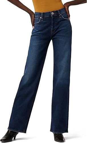 HUDSON Women's Rosie High-Rise Wide Leg Jean, Poseidon, 24