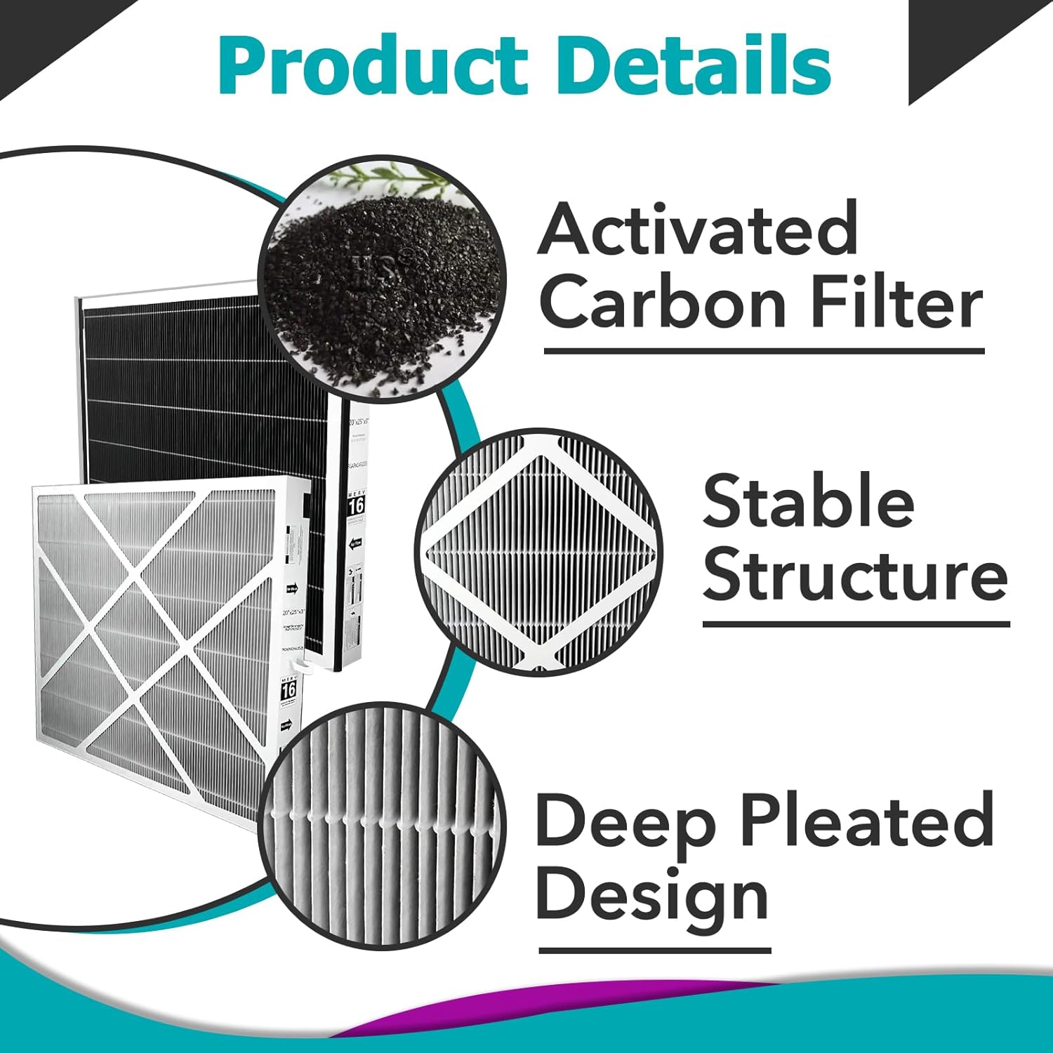 2 Pcs PGAPXCAR2025-A02 MERV-16 Replacement Filter Compatible with Bryant/Carrier Air Purifier Cartridge PGAPXCAR2025, PGAPXCAR2025-A01, AGAPXCAR2025, AGAPXCAR2025-A02(20x25x3in)