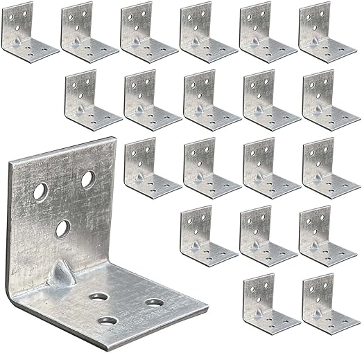 20x Edelstahl Winkelverbinder 20x20x16mm - 90° Eckverbinder Mit Schrauben