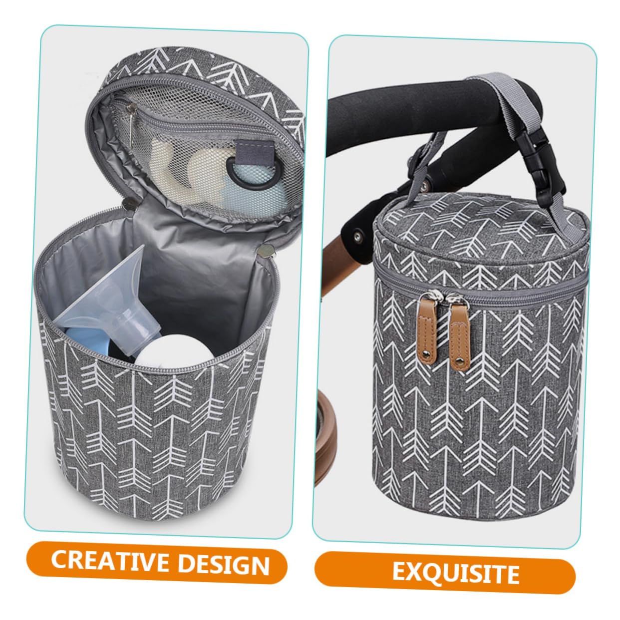 ORFOFE Rmal Container for Baby Food Insulated Milk Bottle Bag Portable Baby Food Bottle Warmer