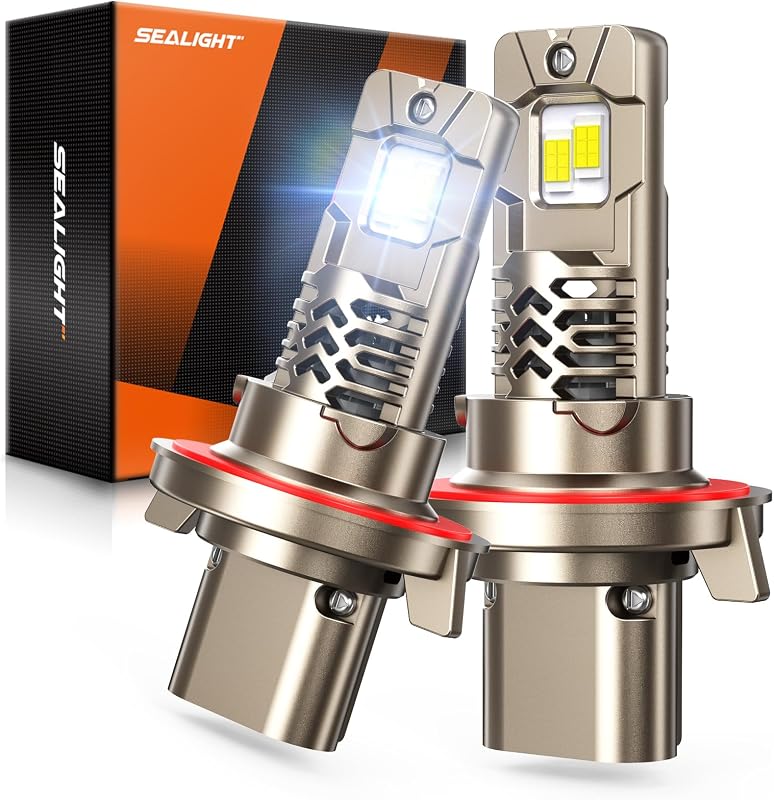 Lâmpadas LED H13/9008 SEALIGHT L2S 6500K com ventilador – Par com 2 unidades