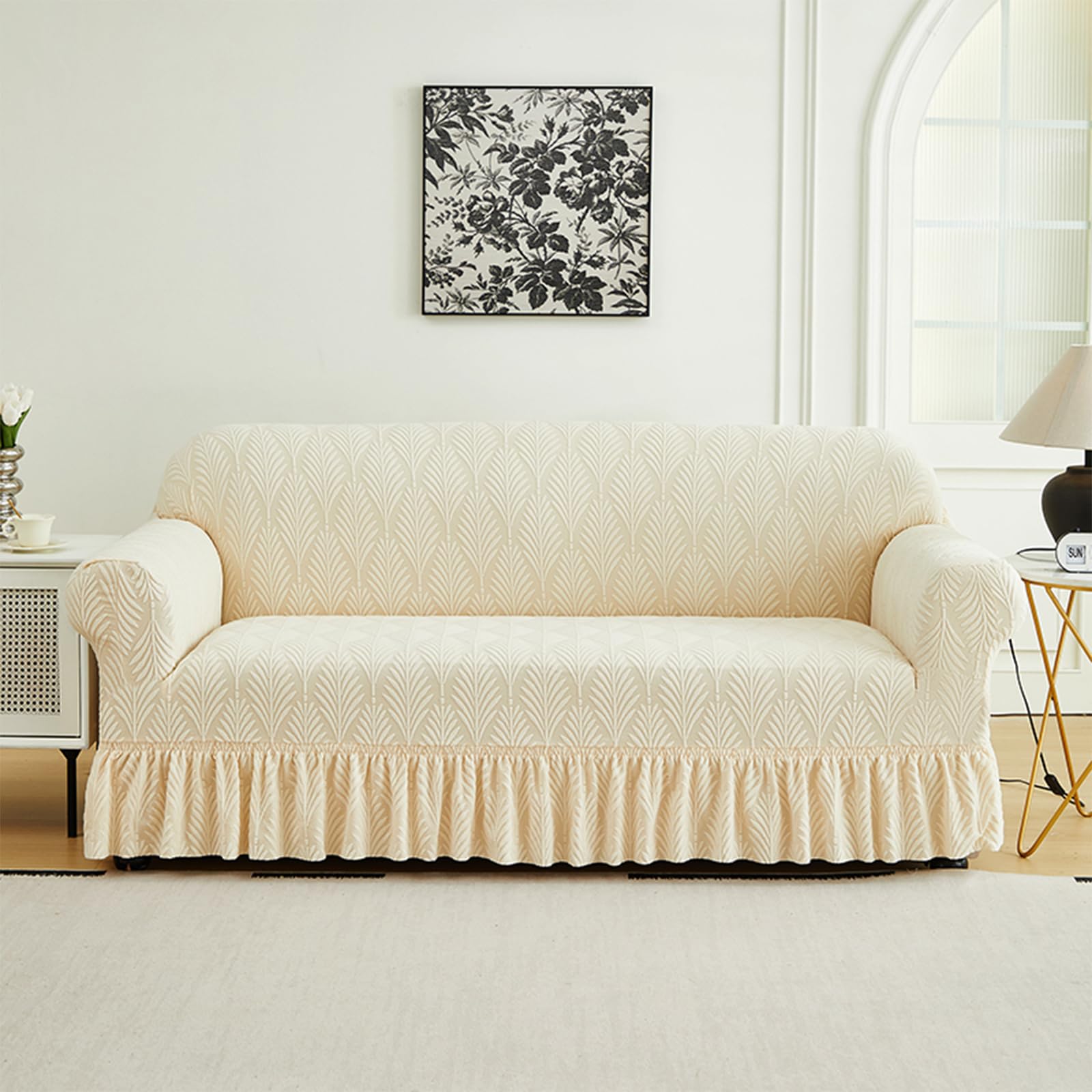 Housse de canapé souple pour protéger le mobilier de salon familial