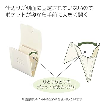 Amazon | コクヨ(KOKUYO) 名刺整理帳 ノビータ ポケットが大きく