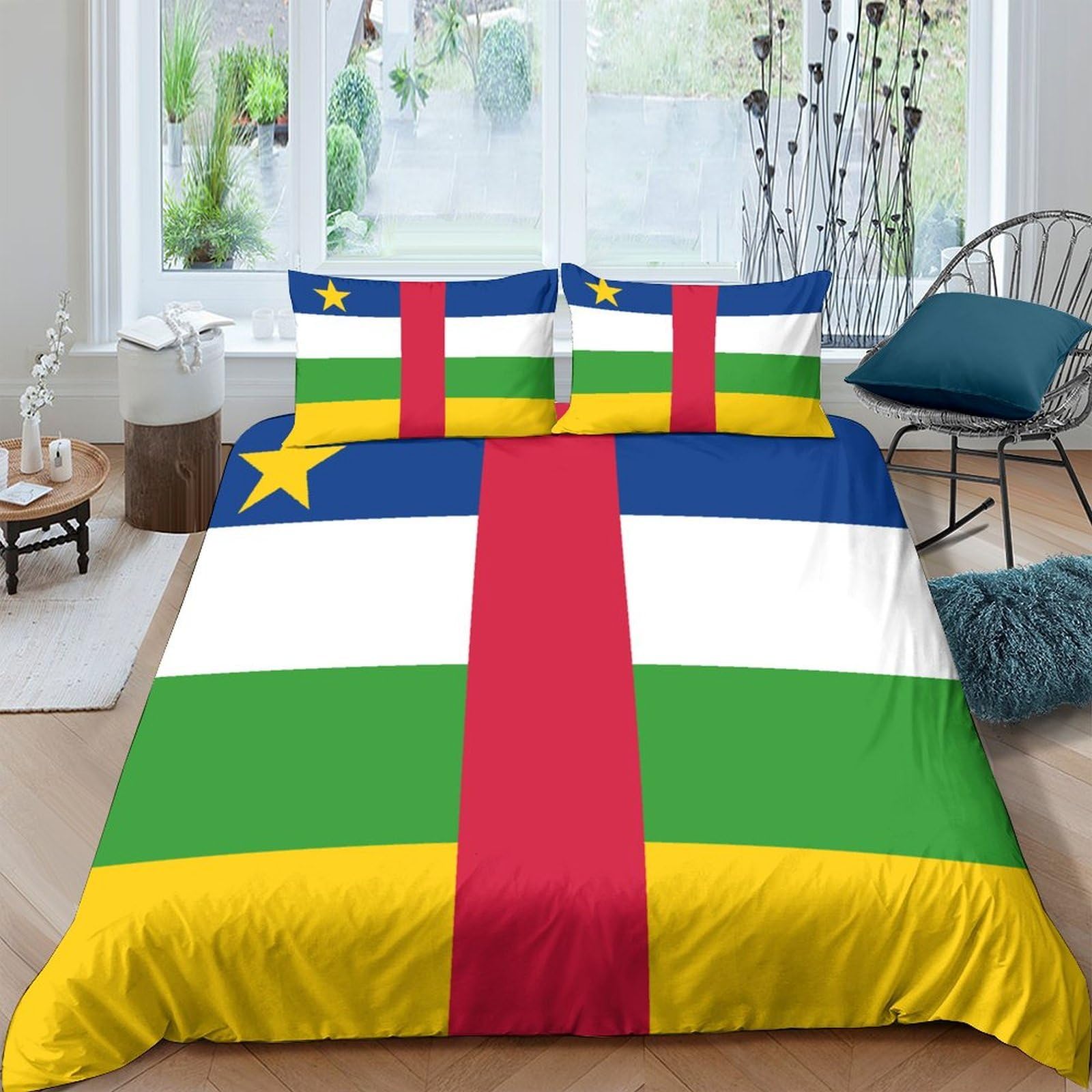 Set de housse de couette 3 pièces super king 260x220 microfibre lit adulte linge de maison