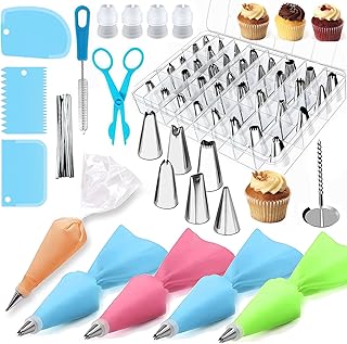 Cake Decorating Kit, Cake Baking Supplies with Reusable Pastry Bags, 24 ...
