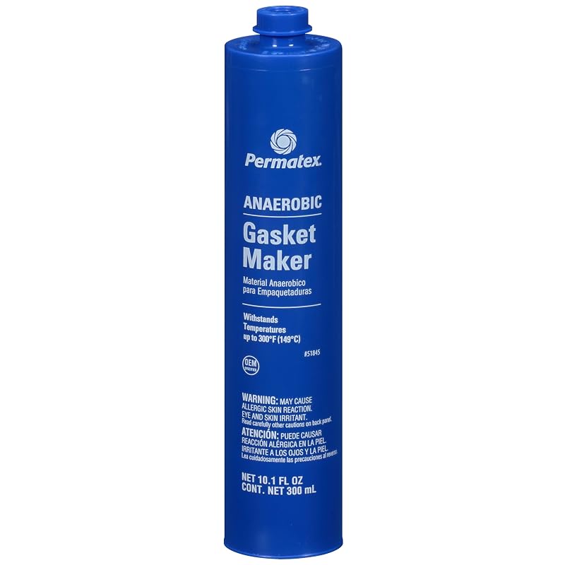 Permatex 51845 Selante de Juntas Anaeróbico Vermelho em Cartucho de 300 mL