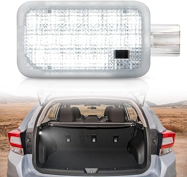 Led Luggage Compartment Light Replacement for 2008-2023 Subaru Impreza WRX STI Crosstrek Ascent, 6000K 18-SMD White Trunk Interior Courtesy Lamp Bulb OEM Fit Room Cargo Light