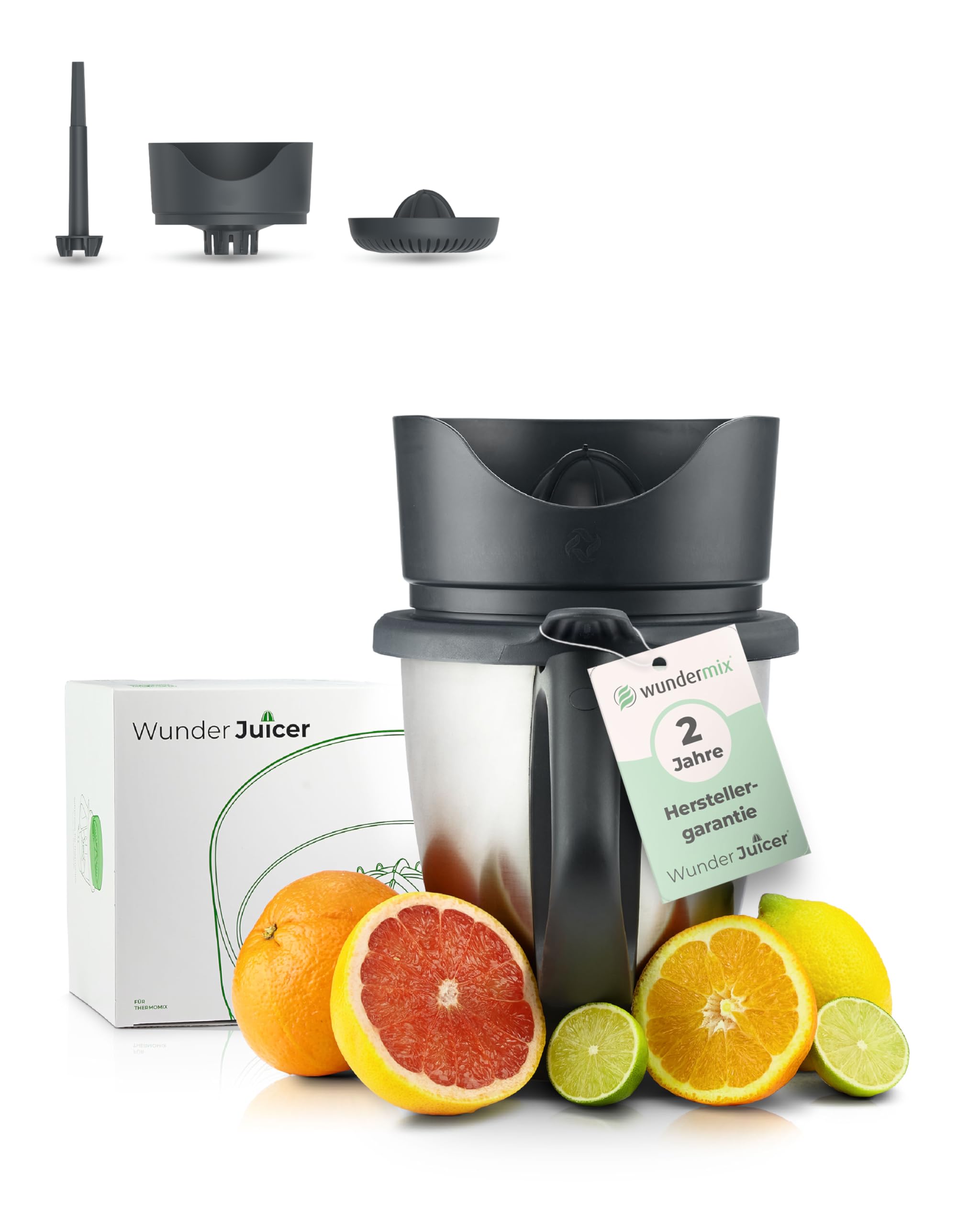 Wundermix - WunderJuicer® Saftpresse für Thermomix TM6, TM5 & TM31 • Zitruspresse & Entsafter • Made in Germany