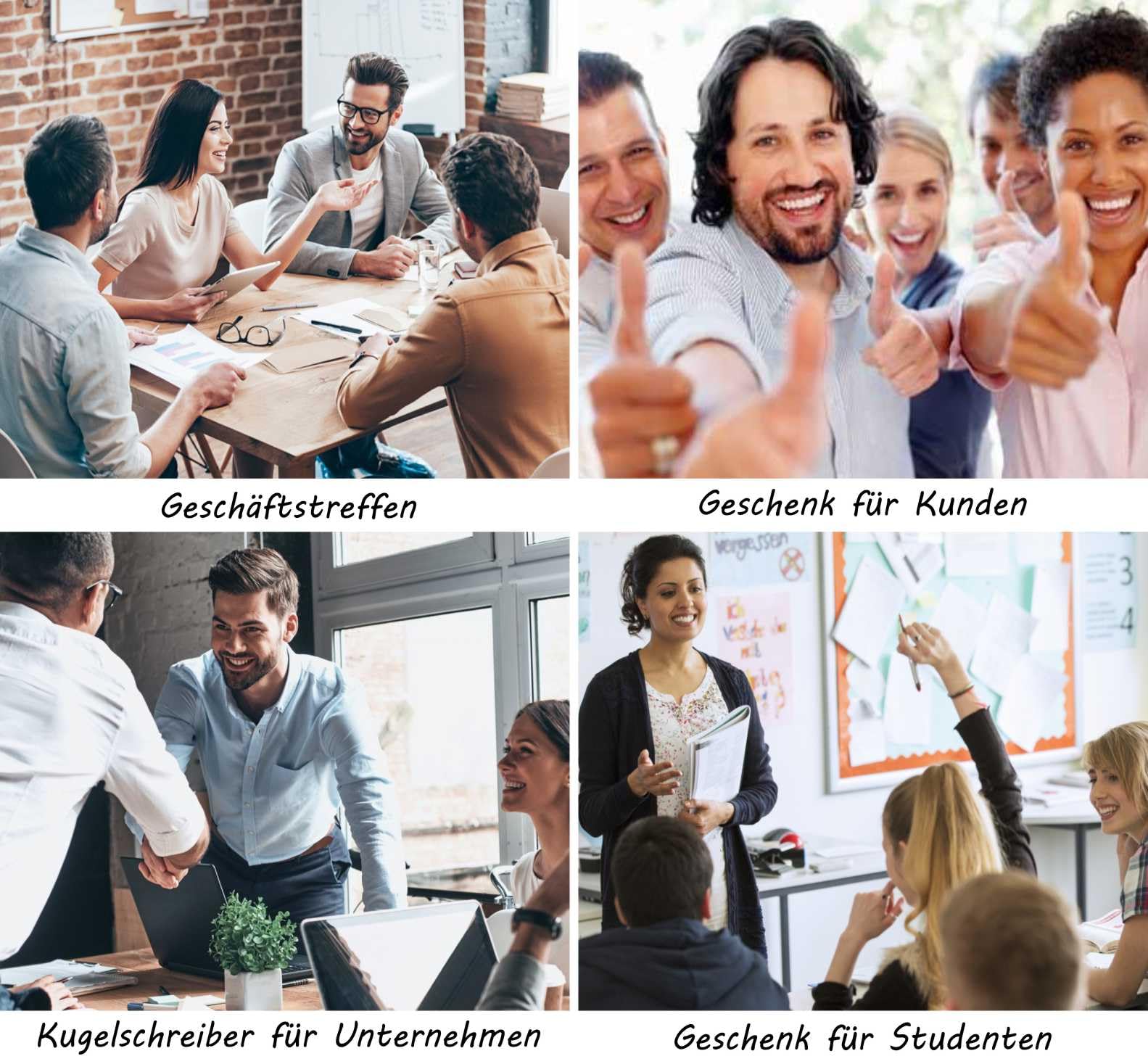 50x Kugelschreiber mit Gravur, Personalisierte Metall Kugelschreiber, Ideal als Gastgeschenke Hochzeit, Kommunionen, Geburtstage, oder als Werbegeschenke für Firmen (Weiß)