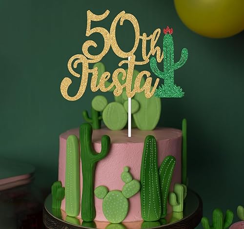 Miniatura 4 de Decoración para tartas de 50 años, Felices 50 años, cactus 1973, cumpleaños de Dios To My 40s, Feliz 50 Cumpleaños, decoración de pastel con