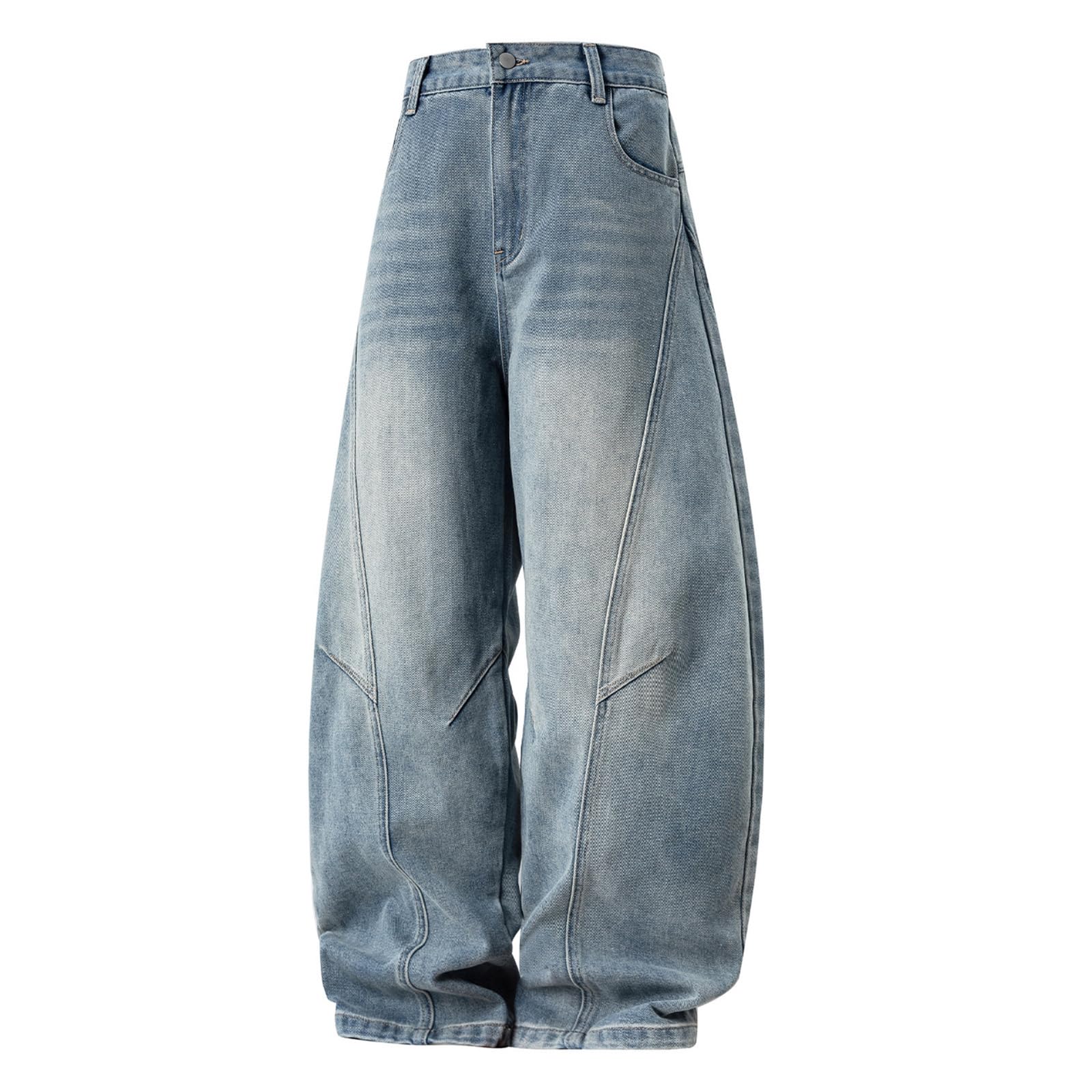 Genérico Vaqueros para Hombre Pantalones De Chándal para Hombre Elásticos Casuales Desgastados De Pierna Recta Suaves Cómodos Uso Diario Vaqueros Pantalones Corte Recto Denim