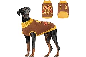 Thanksgiving Knitted Dog Sweater