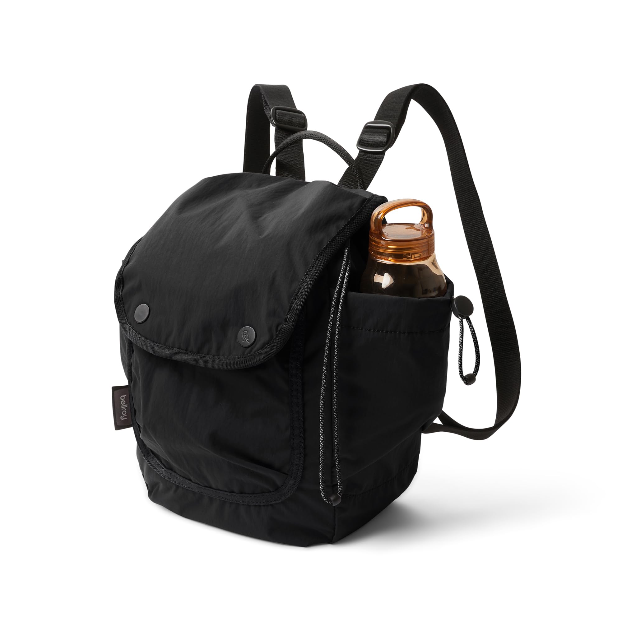 Bellroy Cinch Minipack (lightweight 9 liter backpack with external organization and adjustable shoulder straps) - Black