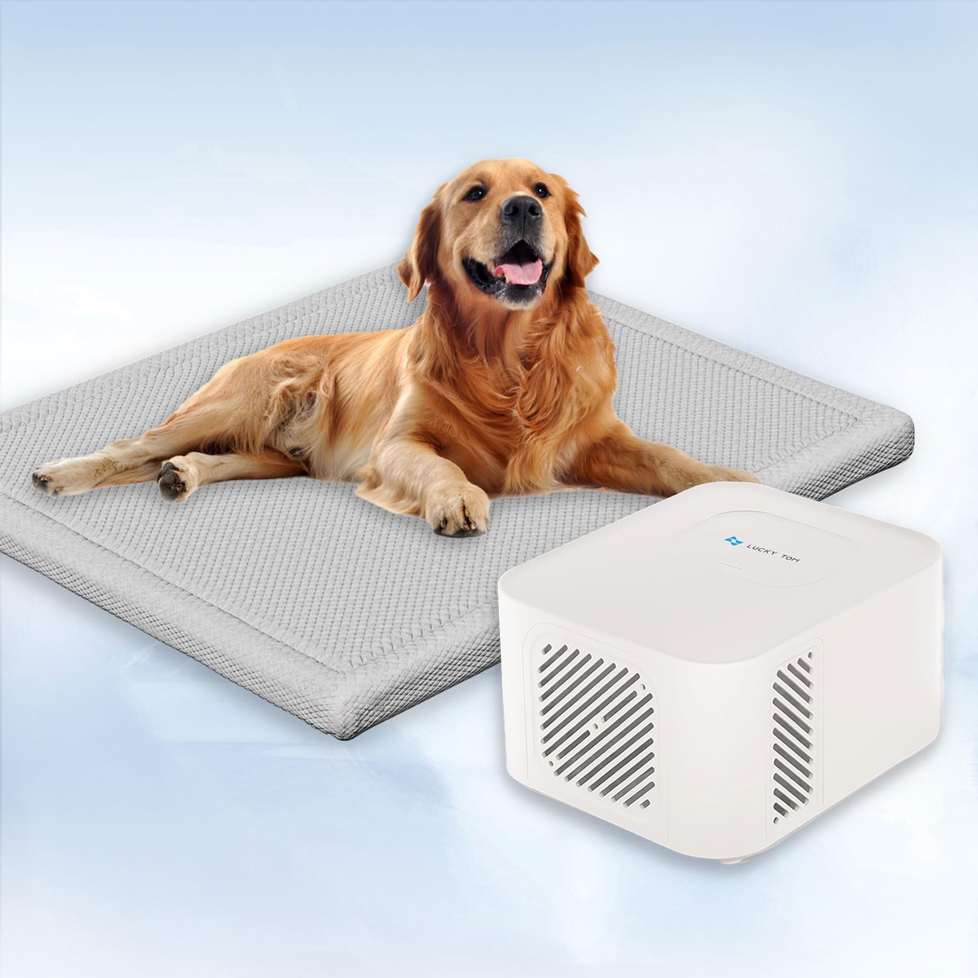 Photo 1 of Lucky Tom Dog Cooling Pad - Light Gray, XL