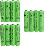 12 Packs 1.2V AAA 300mAh Ni-MH Rechargeable Batteries Triple A for Outdoor Solar Lights Solar Lamp Garden Light