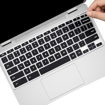 MUBUY-GOL Keyboard Cover for 2024 New Acer Chromebook 314 514 CB314-4HT CB514-3H/3HT, Chromebook Plus Enterprise 514 CBE574-1/CBE574-1T, Chromebook 515 CB515-2H/CB515-2HT CBE595-1/CBE595-1T-Black