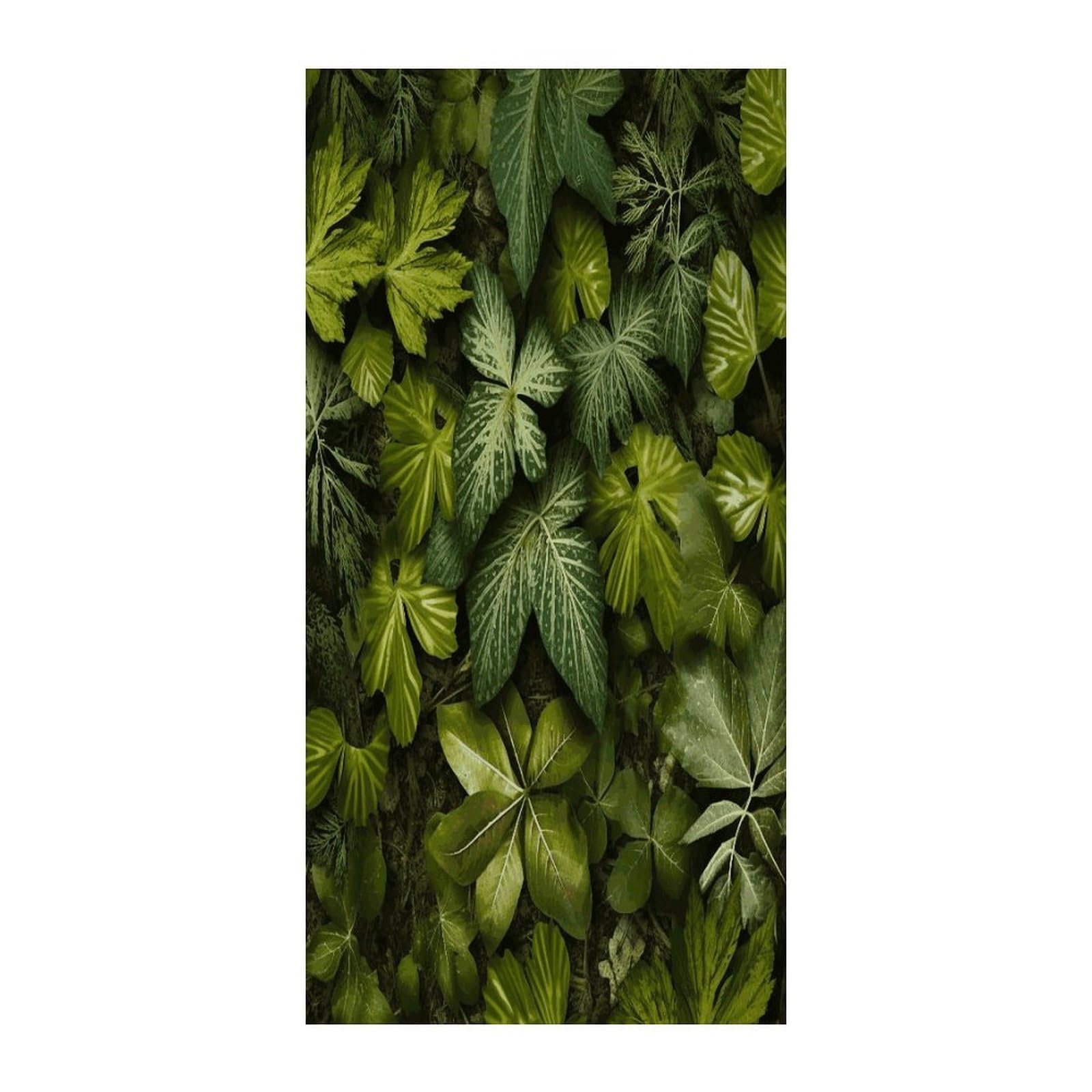 Fekiloot Style Green Leaves And Plants Door Curtain Room Divider Curtains