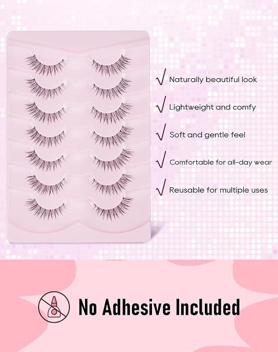 Short Natural Lashes Natural Looking False Eyelashes