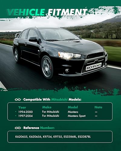 Miniatura 2 de SCITOO 8 piezas kit de suspensión 2 brazo de control delantero superior y rótula 2 juntas esféricas delanteras inferiores, 2 exteriores 2 barra de