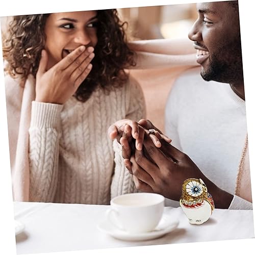 Miniatura 4 de BESPORTBLE Caja de almacenamiento de joyas, contenedores de escritorio, organizador de maquillaje, caja organizadora de maquillaje, bandeja para