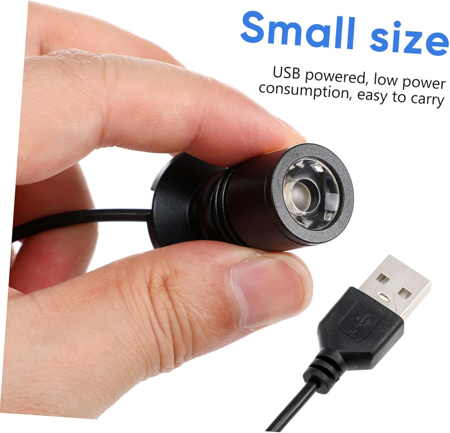 USB Powered Small Led Spotlight Adjustable Angle Mini Display Light for Jewelry Showcase Under Cabinet Indoor Lighting