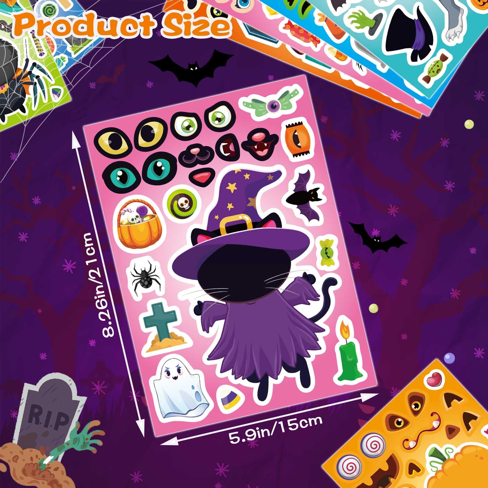 Spirit Halloween Stickers 24 Sheets, 1.8-2.3inch - Image 3