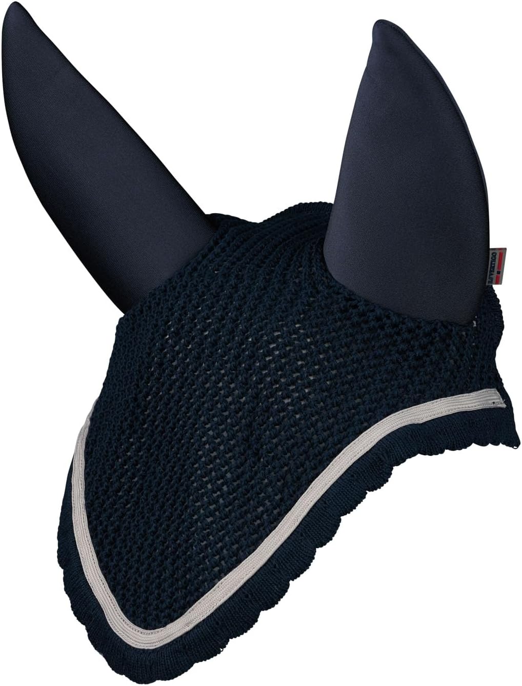 B Vertigo Zurich Noise Cancelling Crochet-Pattern Horse Ear Net - Dark Navy - Horse