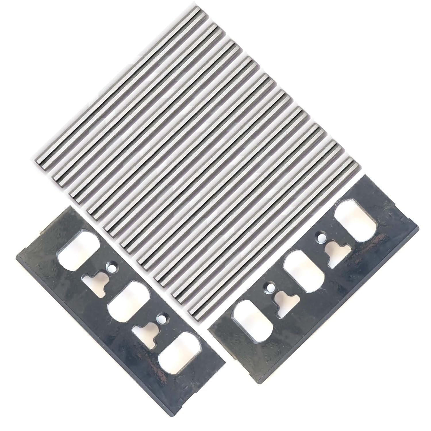 3-1/4" 82mm Double Edged Reversible Planer Blades and Replacement Blade Clamp for Makita D-46246, D-16966, 1900B, Bosch, Dewalt DW680K, DW6658