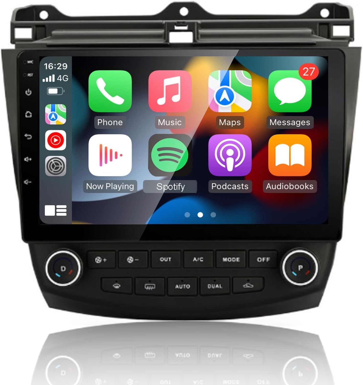 EZoneTronics 9 inch Android Car Radio Stereo, GPS Navigation, Carplay & Android Auto, Bluetooth, WIFI, for Honda Accord 2002-2007