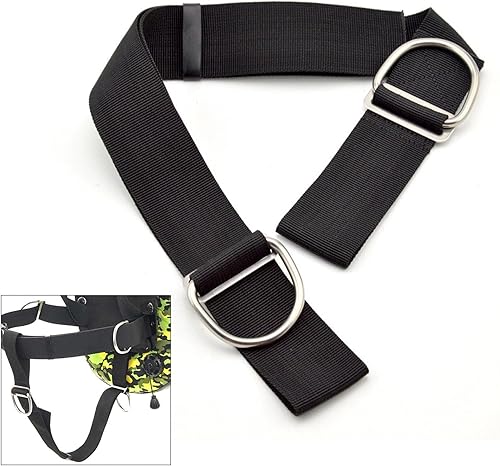 Miniatura 7 de Almencla Tech Dive 2 pulgadas de ancho cómodo buceo correa de entrepierna accesorios - negro ligero y