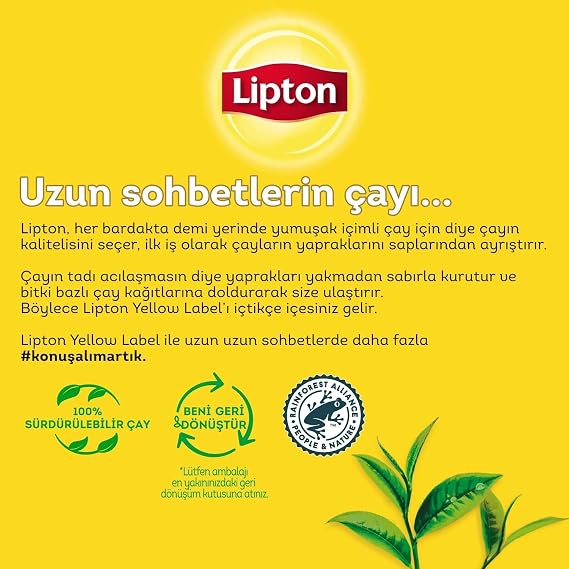 Lipton Doğu Karadeniz Demlik Poşet Çay, 48'li