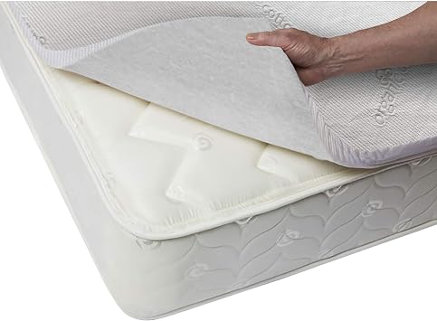 Organic Cotton Zippered Mattress Topper Cover Twin XL