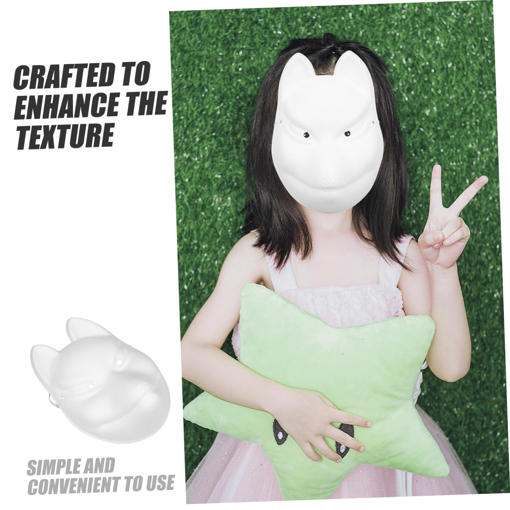 Toddmomy 5pcs Unfinished Paper Mask Blank Animal Masks for Boys and Girls for Halloween Birthday Parties Masquerades and Creative Activities