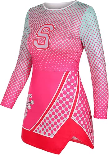Miniatura 2 de Cheerleader Costume for Girls Addison Zombies Cosplay Halloween Costumes Outfit Dress Party