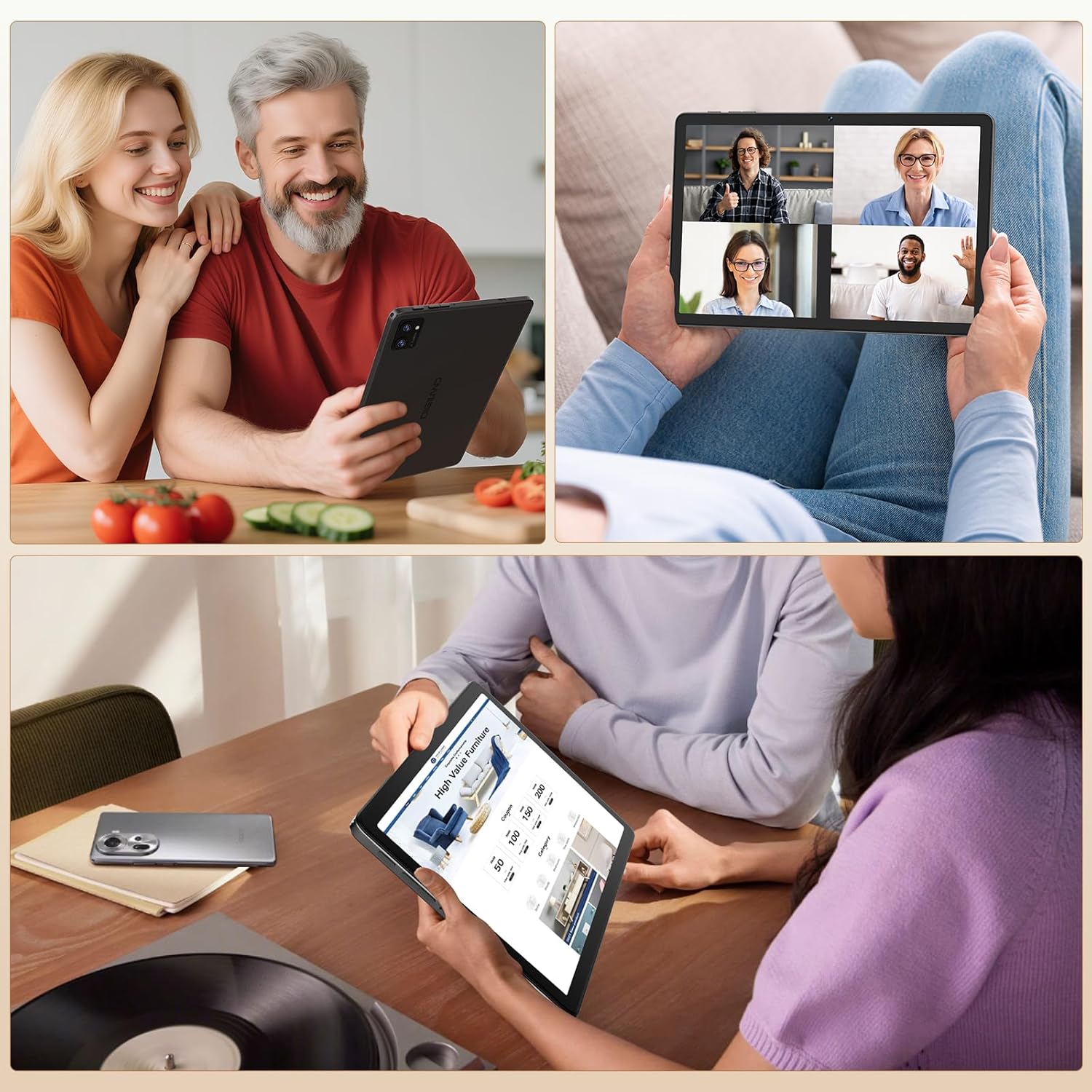 DigiLand 2025 Android Tablets, 10.1 inch Android 14 Tablet, Octa Core Processor, 10GB + 64GB(256GB Expand), 800 * 1280 IPS, 6000mAh Battery, 5MP+8MP, WiFi 5 & Bluetooth for Christmas, Xmas