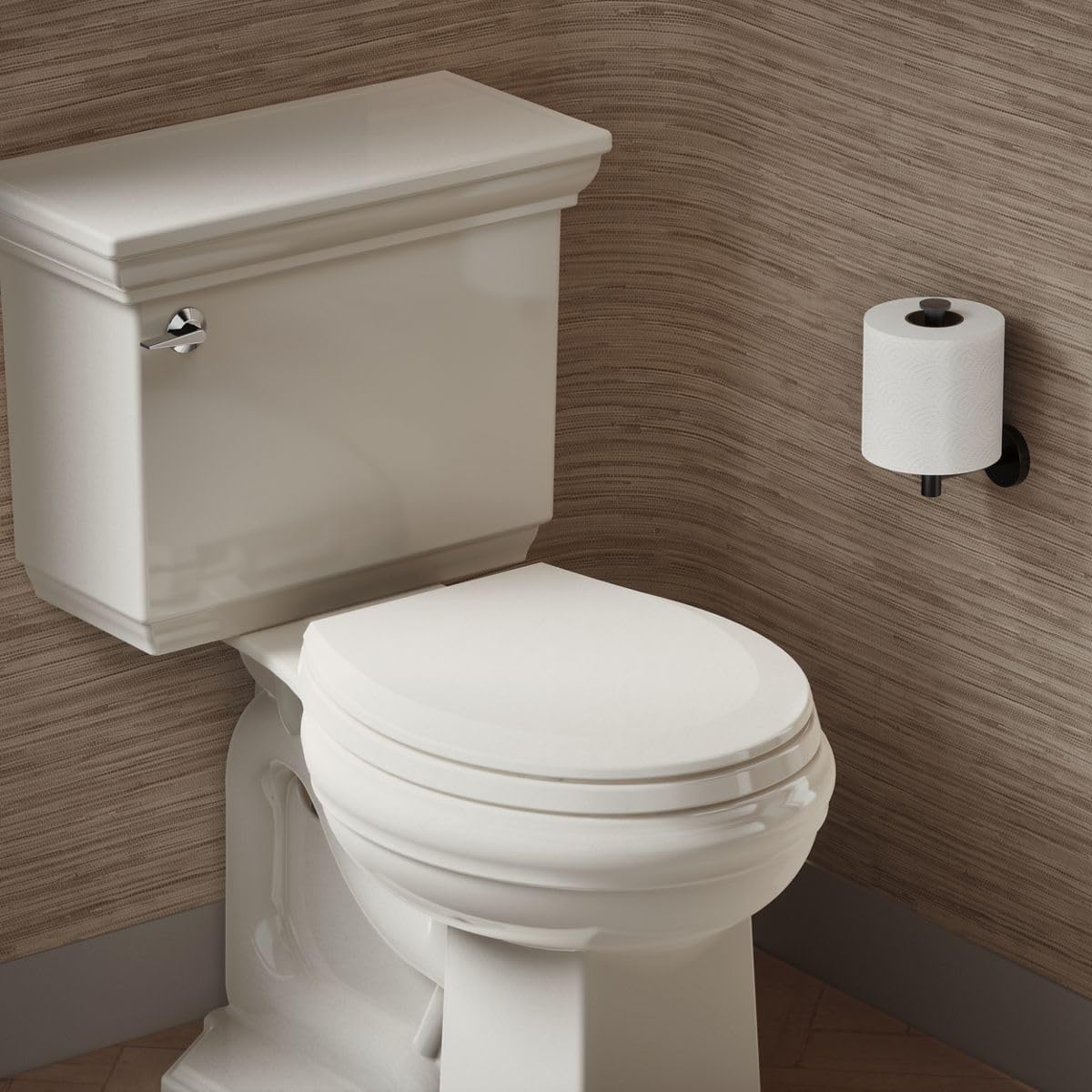 KOHLER Lustra Quick-Release™ round-front toilet seat