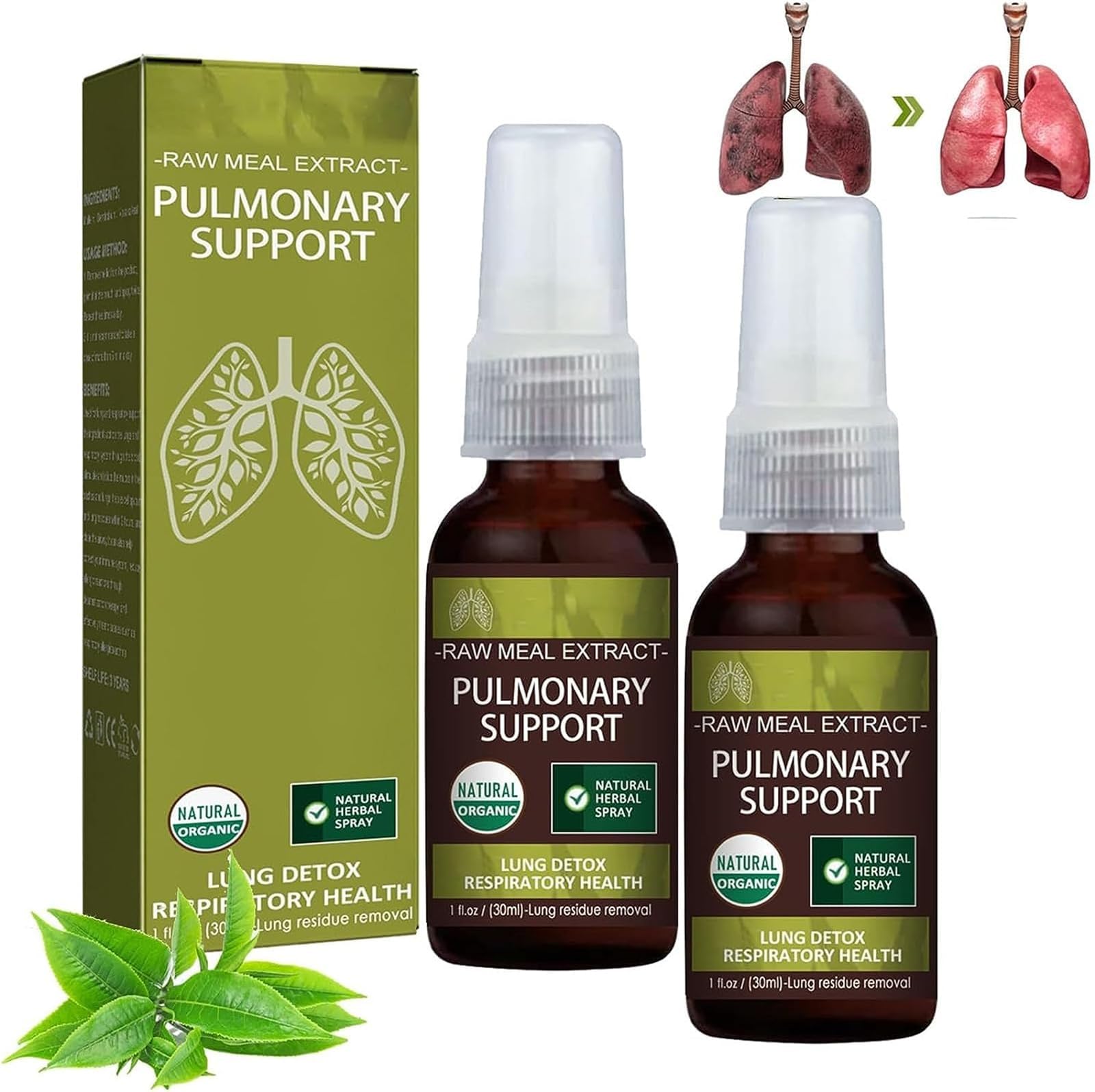 2023 New Lung Cleanse Mist Breath Detox Herbal Lung Cleansing Spray Herbal Care Essence Natural Herbal Lung Essence Powerful Lung Support & Cleanse & Respiratory