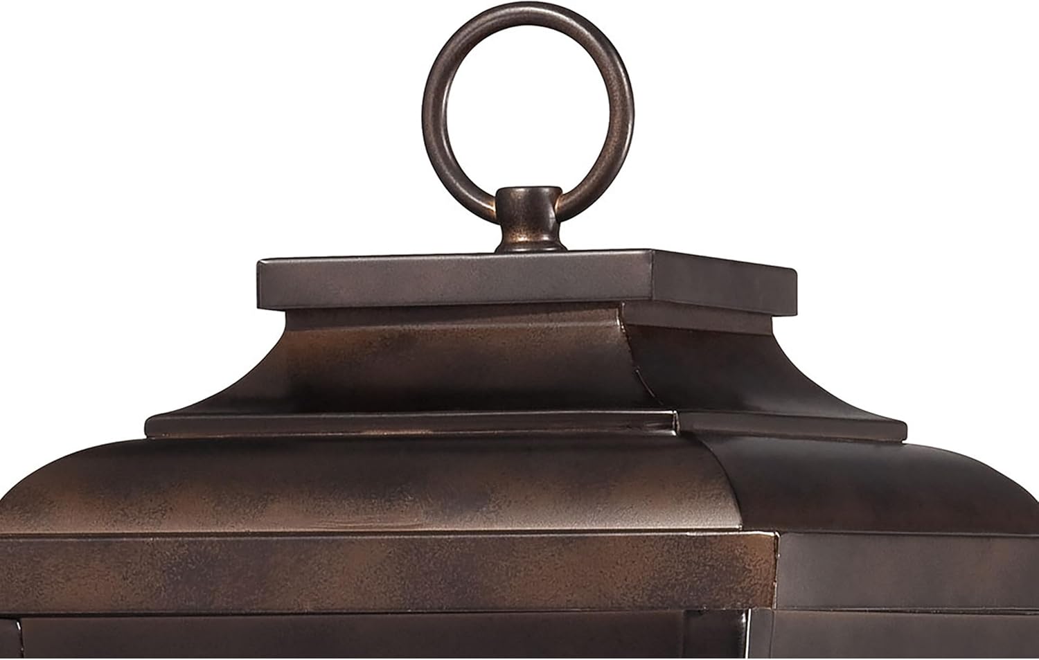 THE GREAT OUTDOORS Irvington Manor 3 Light Post Mount in Chelesa Bronze Finish with Clear Seeded Glass