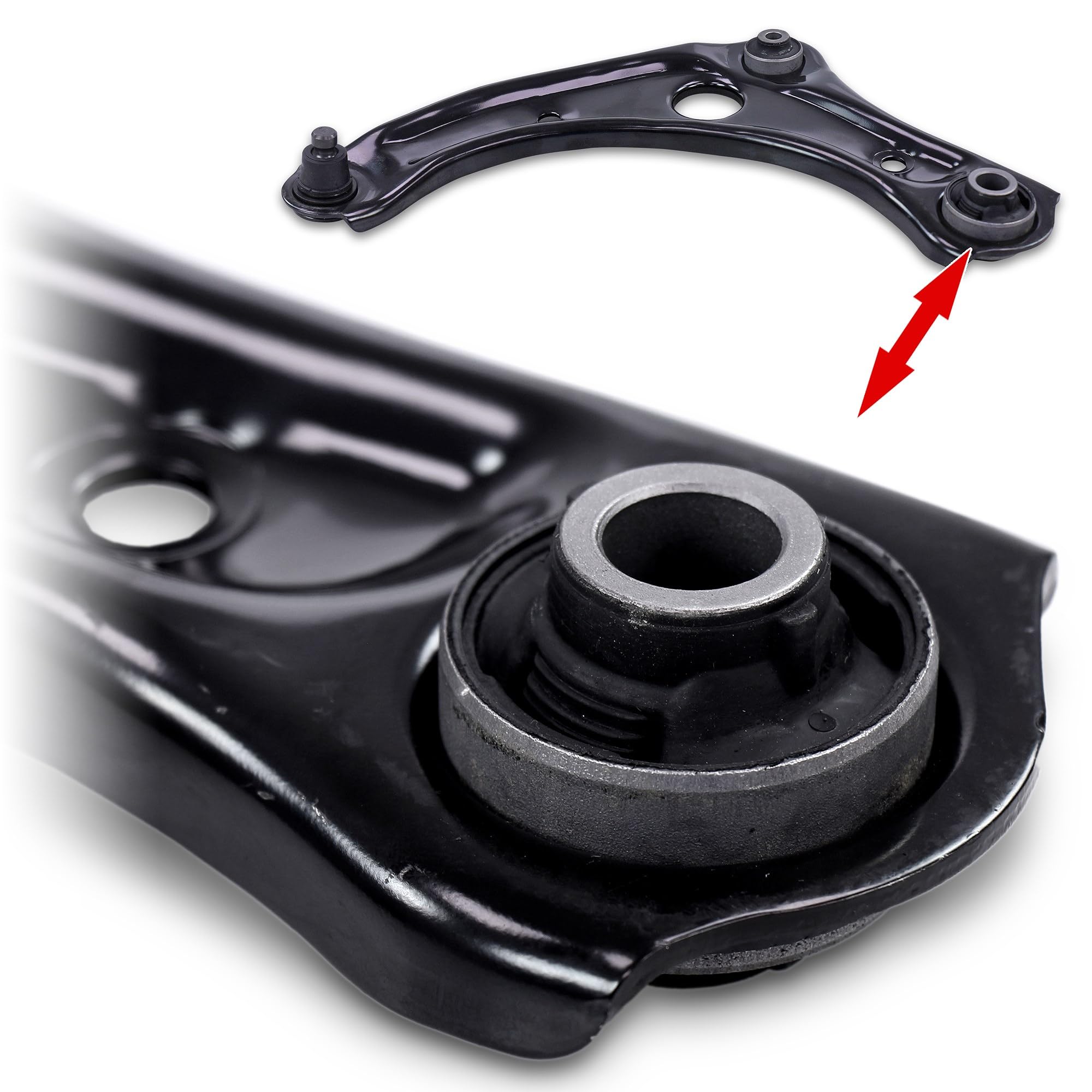 ATEC Germany 2x bras de suspension avant inférieur gauche droit Compatible avec NISSAN MICRA IV (K13K)