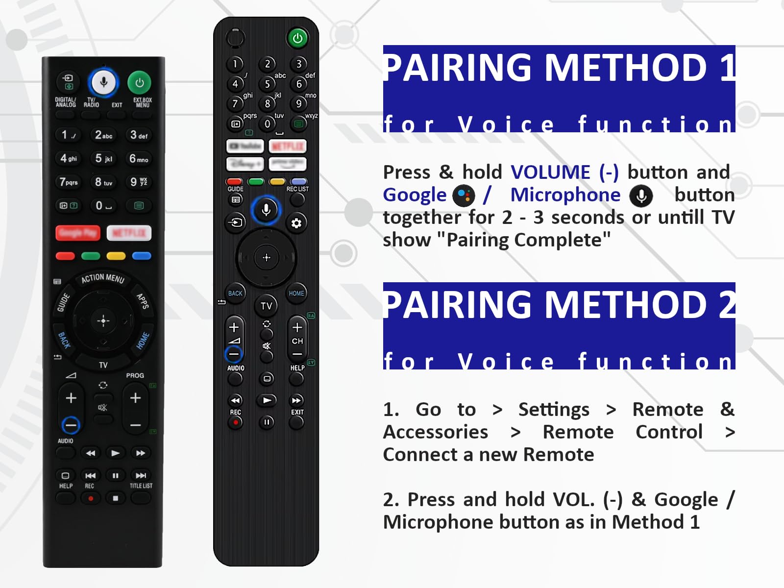 telecomando per SONY RMF-TX611E 100504311 VOICE Backlight