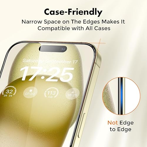 Vista 13 de UNBREAKcable Protector de pantalla para iPhone XS Max y iPhone 11 Pro Max, 2 unidades, vidrio templado 2.5D para iPhone XS Max/11 Pro Max