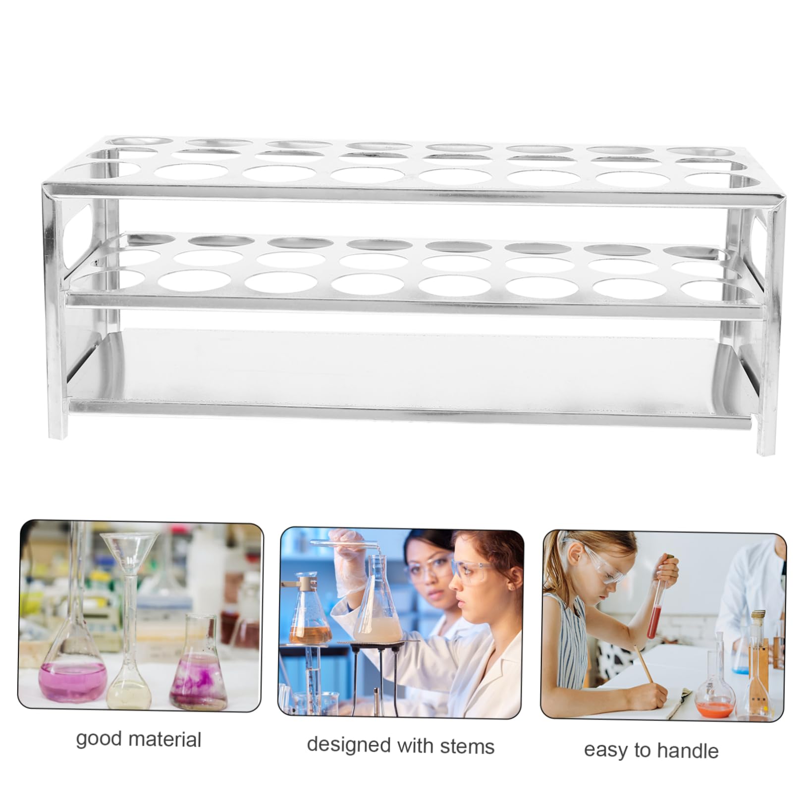 3stücke Test Tube Organizer Probenröhrenhalter Für Stabiler Test Tube Storage Rack Geeignet Für Röhren Mit Wiederverwendbar Und Effizient