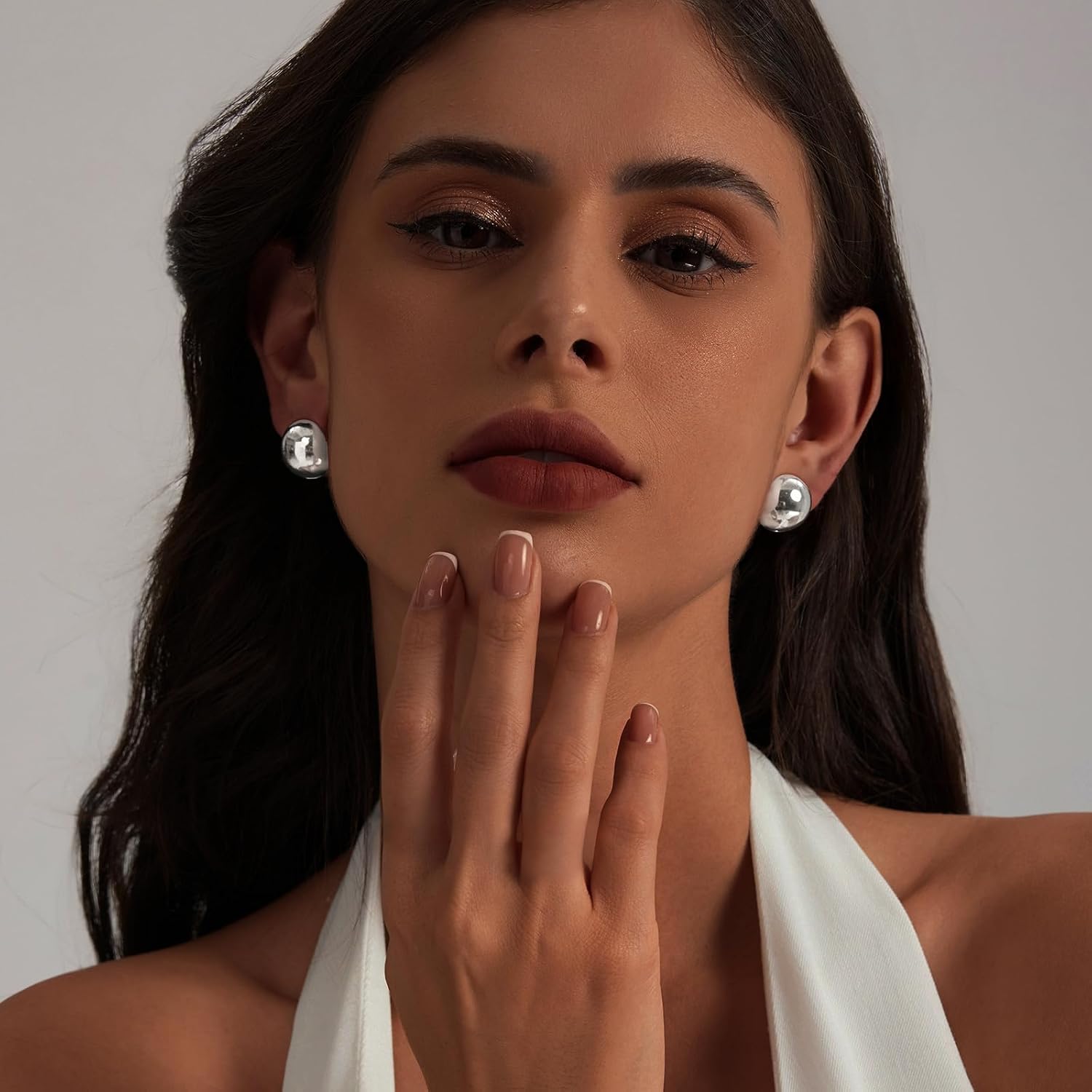 My Queen Small Gold Hoop Earrings Set for Women Hypoallergenic 14K Gold Plated Ball Huggie Hoops Stacks for Multiple Piercing Dainty Simple Lightweight Trendy Jewelry Gifts