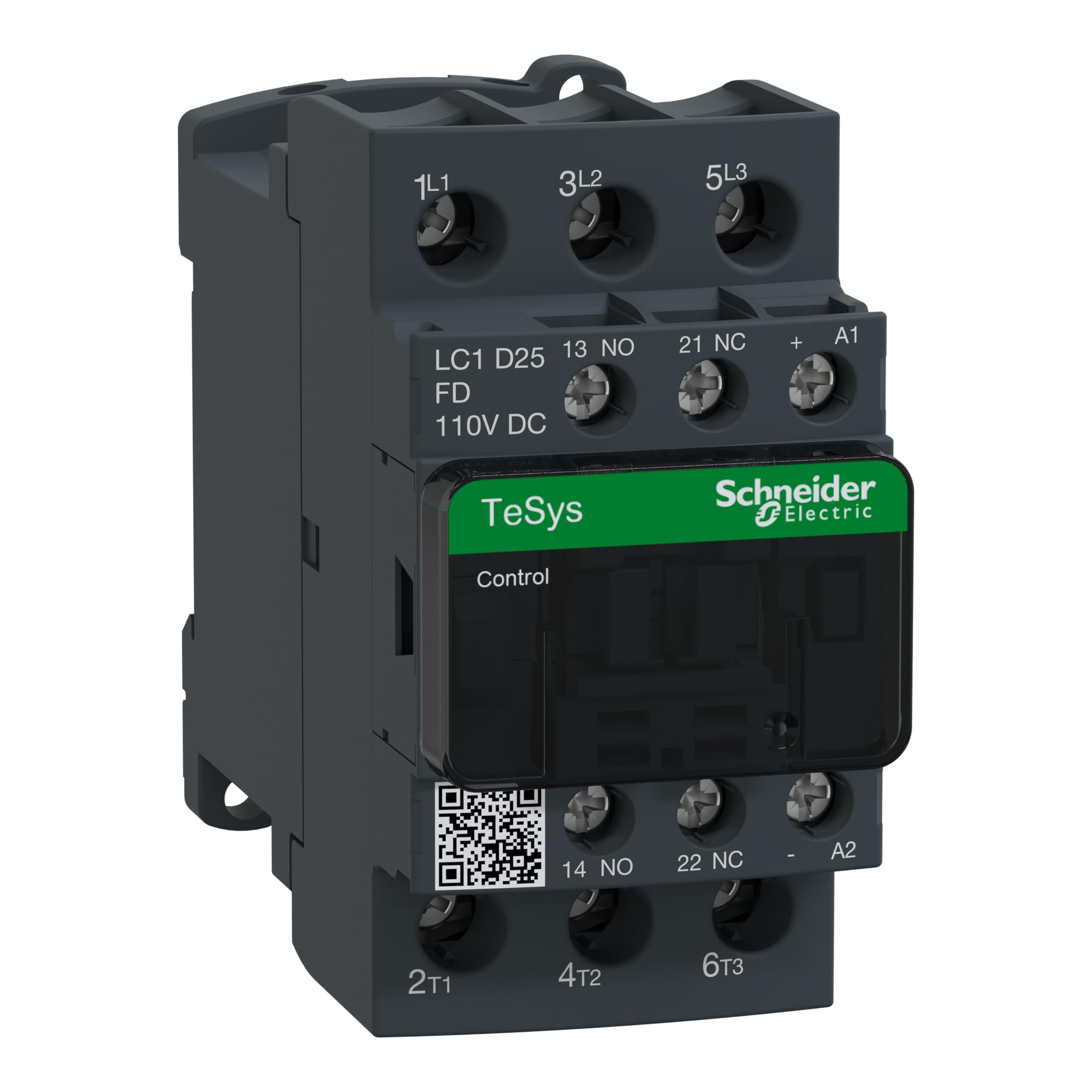 Schneider Electric LC1D25FD TeSys D, Contactor, 3P AC-3, <=440 V 25 A, bobina 110 V CD, antip