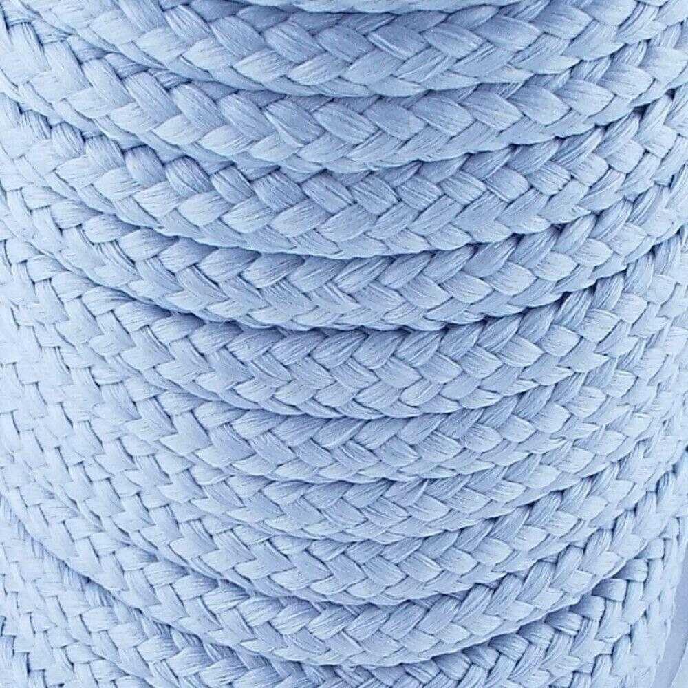 8mm Cord Chunky Rope Braided 239D, 031 Light Grey, 2 Metres