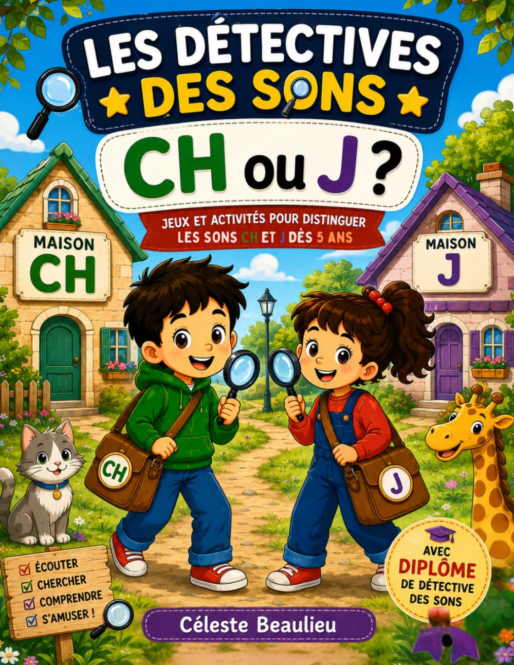 Les détectives des sons : CH ou J ?: Jeux et activités pour apprendre à distinguer les sons CH et G dès 5 ans