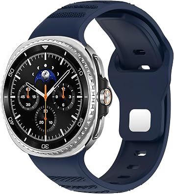 Silicone Sport Band For Samsung Galaxy Watch 8 40mm 44mm/Galaxy Watch 8 Classic 46mm, Adjustable Replacement Soft Waterproof Strap for Men Women