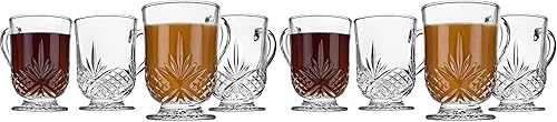 Miniatura 3 de Tazas de café Godinger vasos de vidrio para té o agua caliente colección Dublín juego de 4