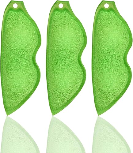 Frijoles de limpieza de botellas, 3 esponjas de limpieza de botellas de frijoles, limpiador de botellas de frijoles mágicos, limpiador de botellas de