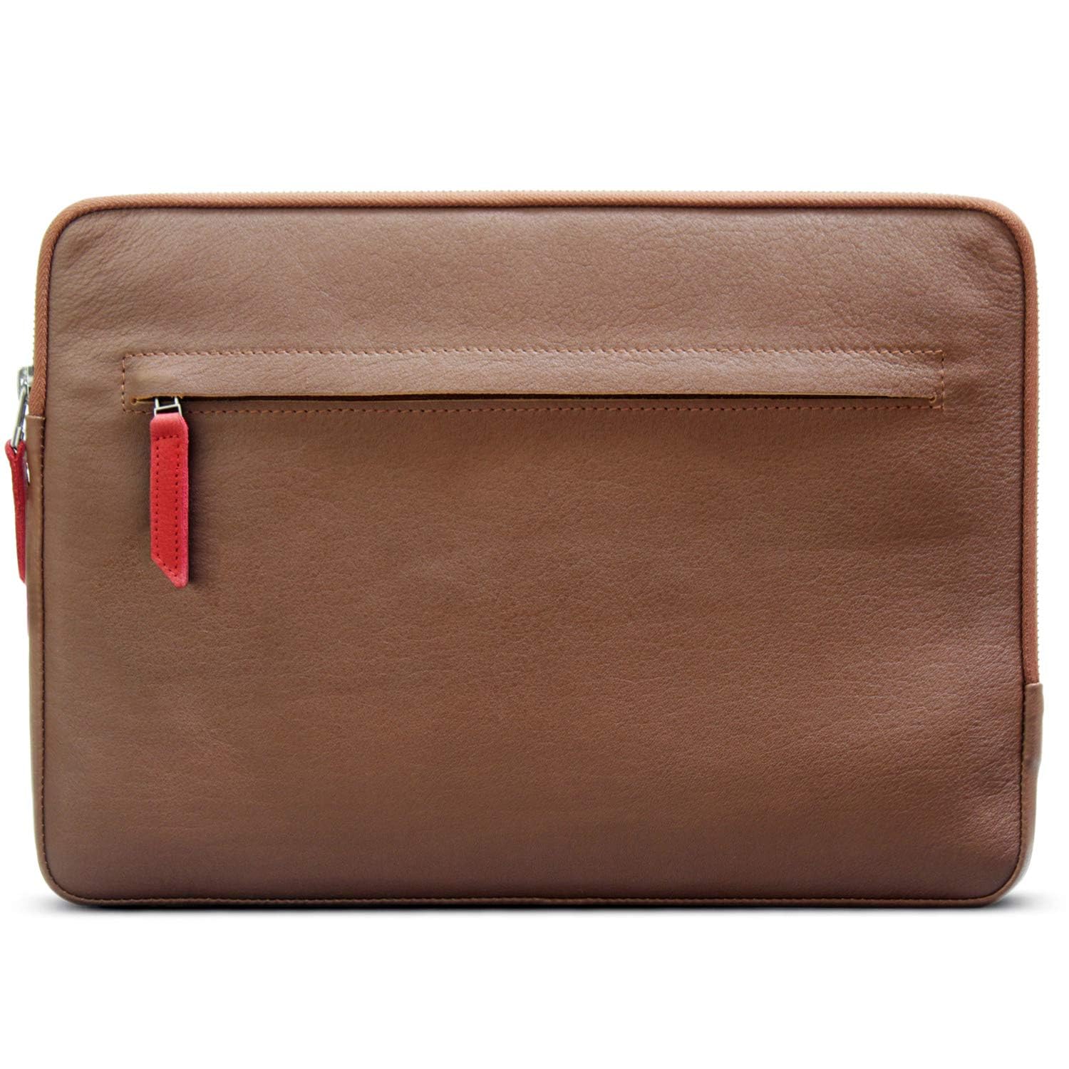 gray vegetable-tanned leather sleeve for ipad pro 11 / air 10.9